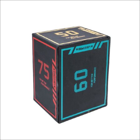 LiveUp 3-IN-1 Pro Duty Soft Plyometric Box LP8155 BLK