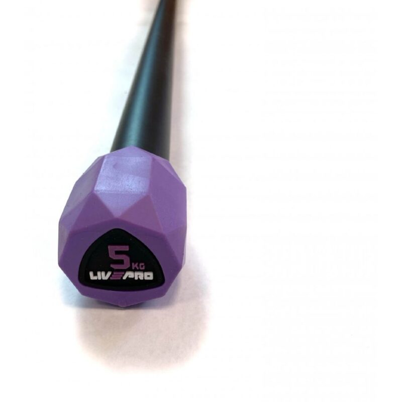 Livepro Weighted Bar LP8145-5 5kg Purple+Blk