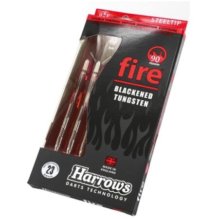 Harrows Unisex Adult FIRE 90% Pure Tungsten Darts - Black