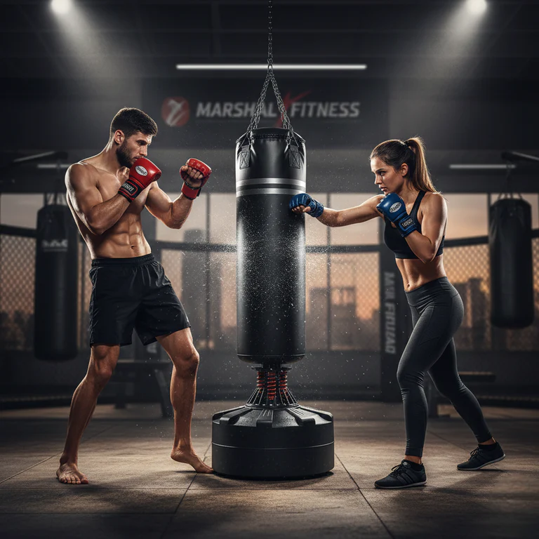 Heavy Boxing Bag with Suction Cup Base | Freestanding Punching Bag for Adults - Image 3