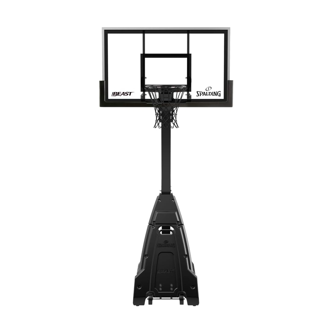 Spalding Beast Stealth 60" Glass Portable Basketball Hoop System