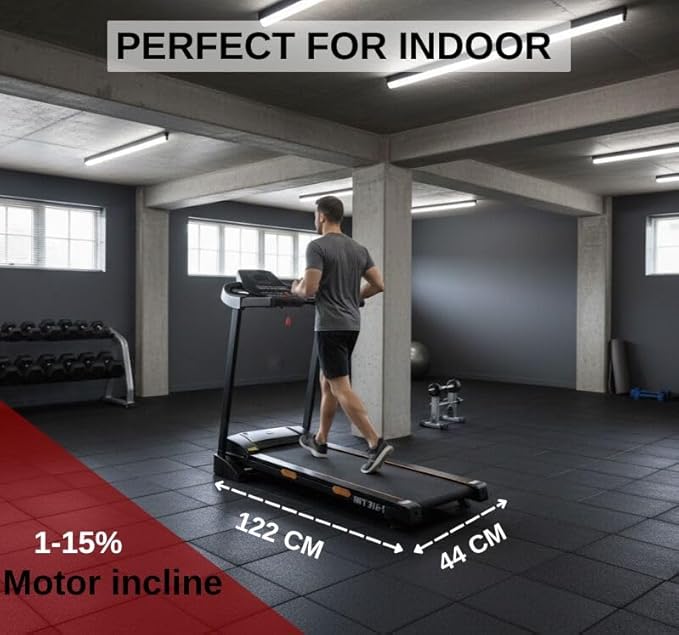 Marshal Fitness 3HP Foldable Auto-Incline Treadmill | Home Running - Image 5
