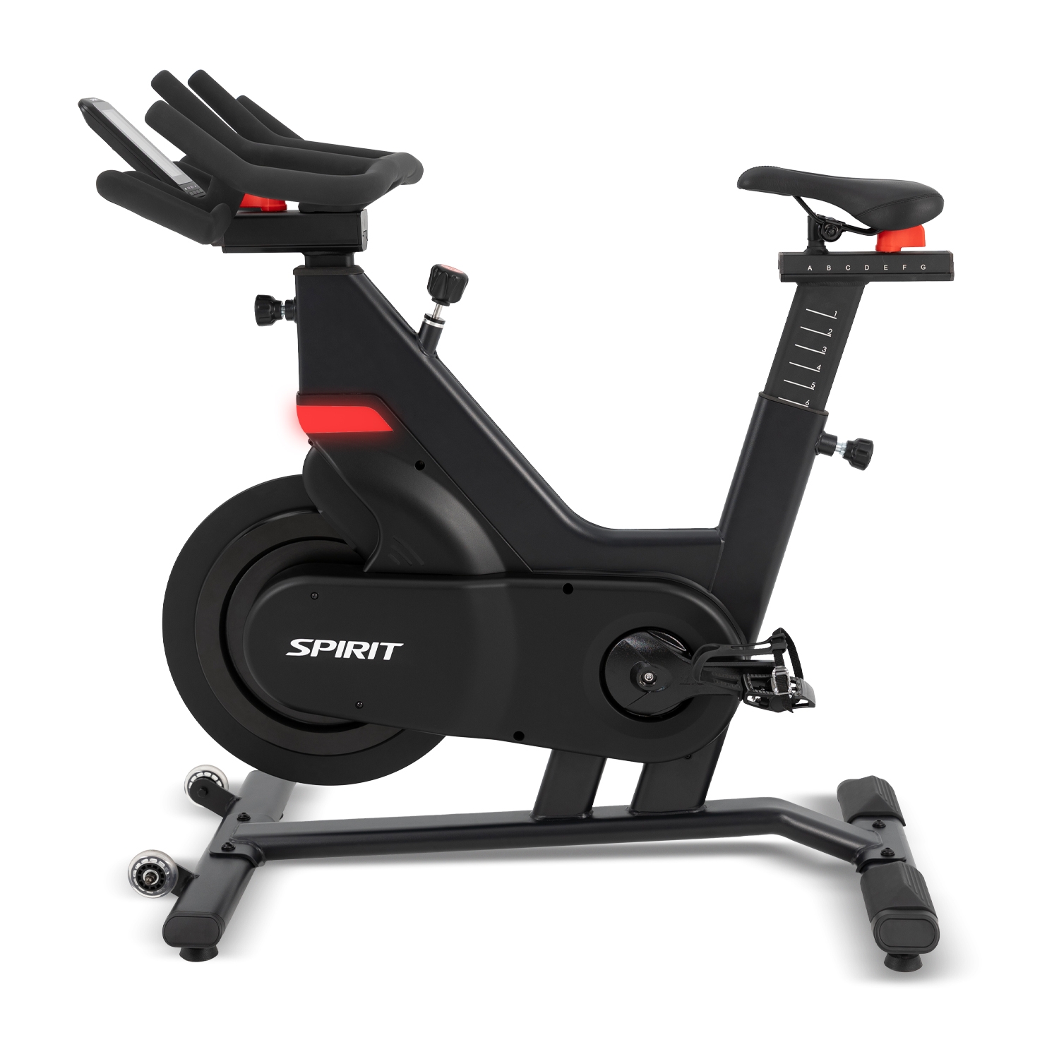 Spirit Fitness Commercial SBC900 Indoor Bike with Coaching Light & Console - Image 4