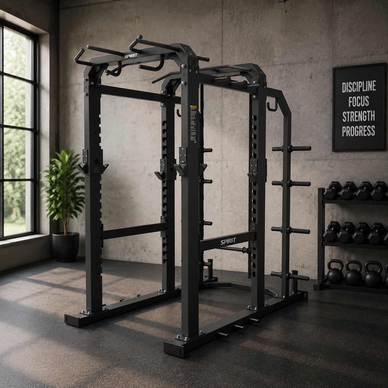 Spirit Fitness Heavy Duty Power Rack - Image 4
