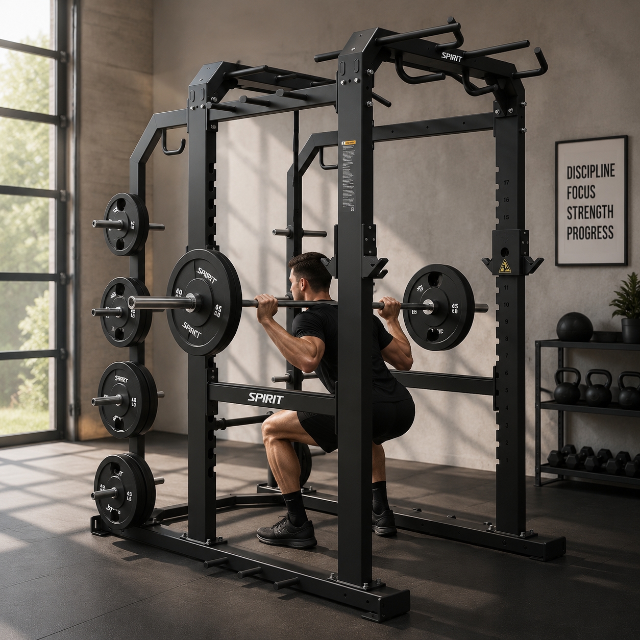 Spirit Fitness Heavy Duty Power Rack - Image 5